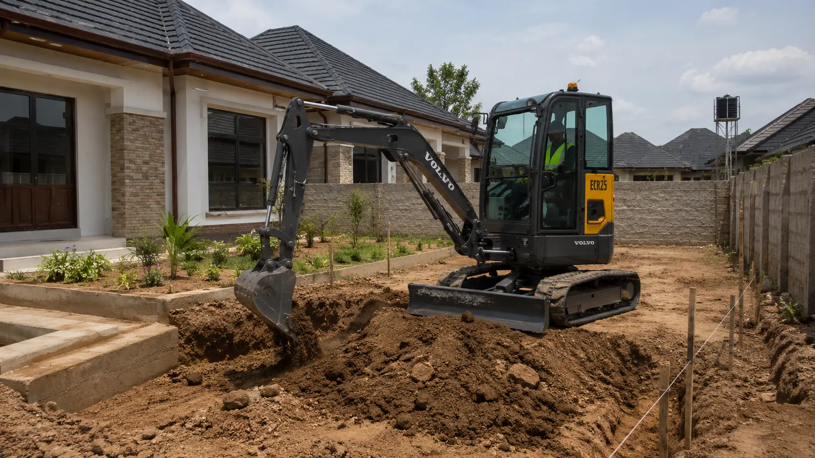 mini excavator construction equipment hire cost in Kenya
