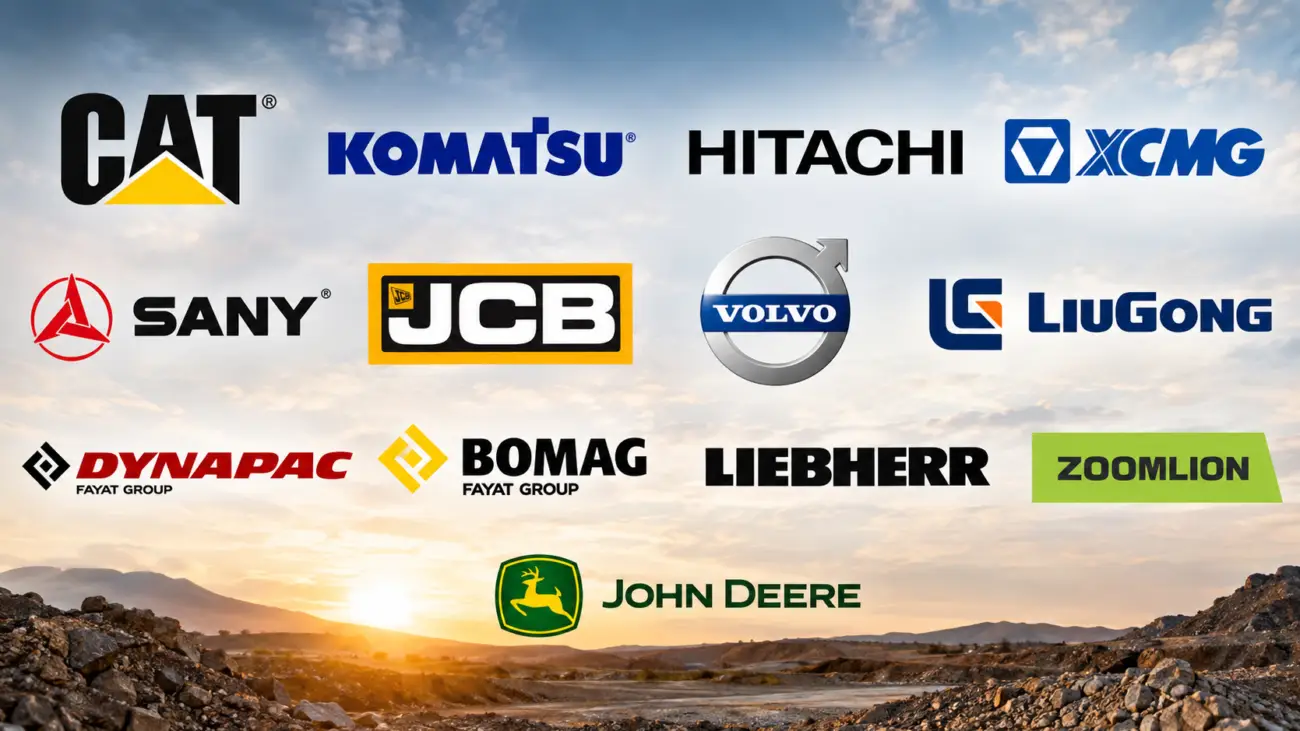 Best Construction Equipment Brands for Africa logos.