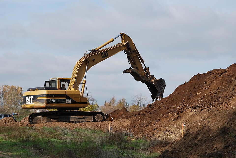 CAT 320 excavator in operation