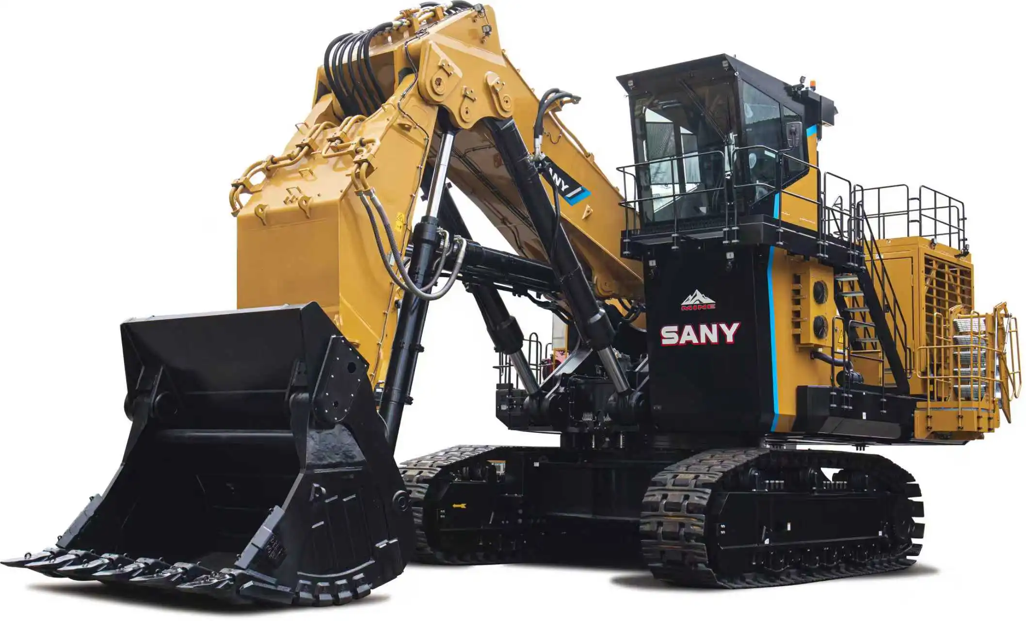 SANY SY3000E large mining excavator. 