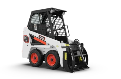 Bobcat S70 brush grapple skid loader